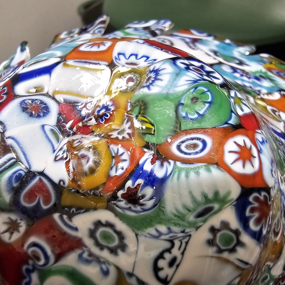 La Murrina Murano Italy Millefiori Colorful Art Glass Fish 5.5" Signed Bowl - Picture 12 of 12